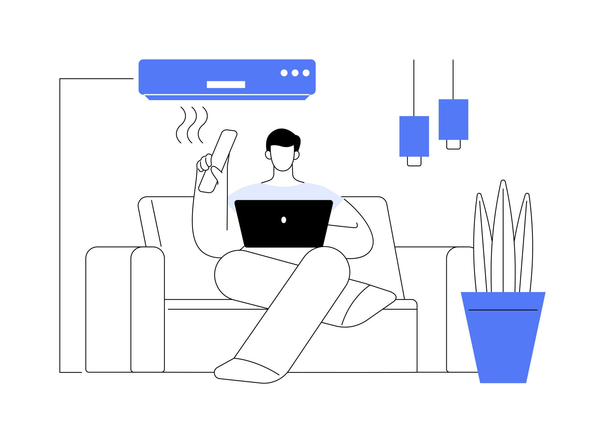 affordable split AC in Qatar providing indoor cooling comfort