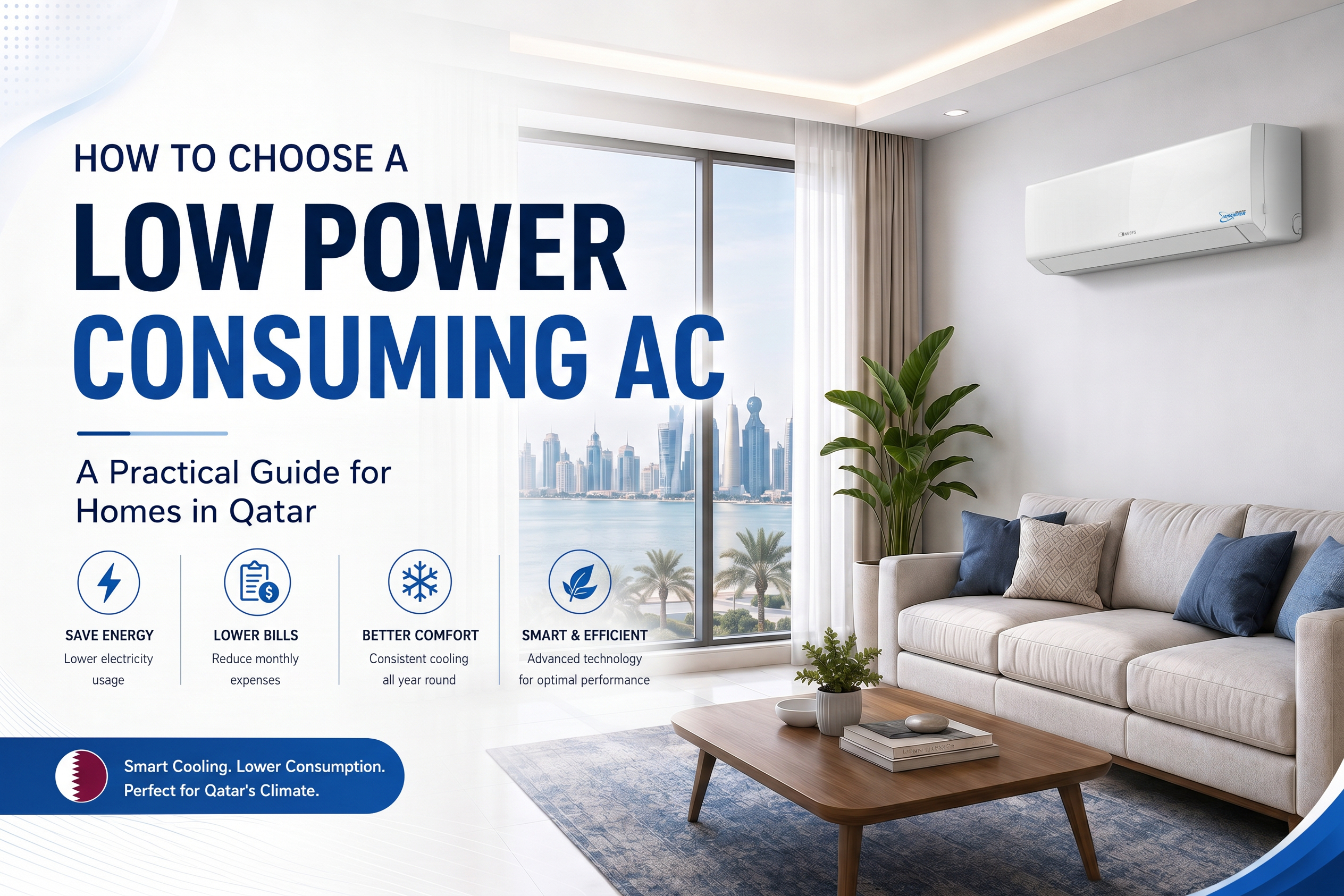 How to Choose a Low Power Consuming AC for Your Home in Qatar